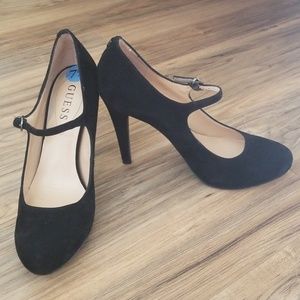 NWOT Suede Mary Janes